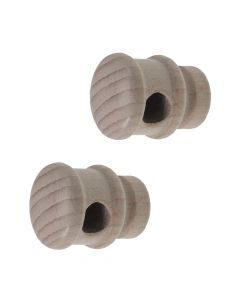 Support for wooden rod, Size: Dia.11mm, Color: Bleached ash, Materiali: Dru