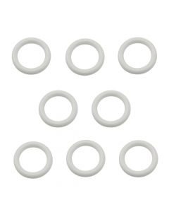 Rings for wooden curtain rod, Size:Dia.23mm, Color: White, Material: Wooden