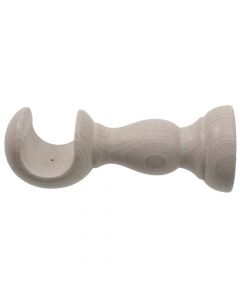 Oppen suport for wooden rod, Size: Dia.23mm, Color: Bleached ash, Materiali: Dru