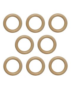 Rings for wooden curtain rod, Size:Dia.38x56mm, Color: Natural, Material: Wooden