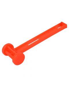 Hammer, Size: dia 4.5x25x7.7cm, Color: Bright orange, Material: PP