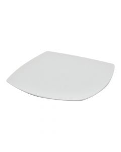 Dessert square plate TOKIO,Size: 21 cm. White, Porcelain