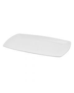 Flat rectangular plate TOKIO, 25x14cm, White, Porcelain