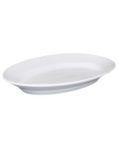 Oval deep plate NAPOLI, Dia 42cm, White, Porcelain