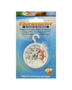 Plastic hanging thermometer, White