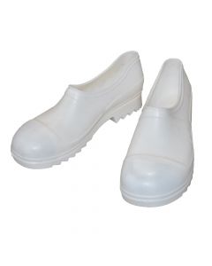 Këpucë plastike , PVC/çelik, e bardhë, Nr.41