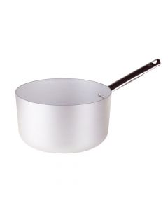 Deep pot, Size: 18x10 cm, Color: Silver, Material: Aluminium