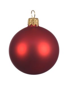 Sferë dekoruese, qelq, e kuqe, dia 15 cm, 1 copë