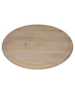 Cutting board pizza, Size: Dia 33 x 2 cm, Color: Natural, Material: Wood