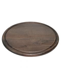 Cutting board pizza, Size: Dia 44 x 2 cm, Color: Brown, Material: Wood
