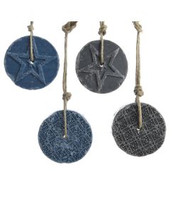 Varese dekoruese, metalike, mikse, dia 7.5 cm