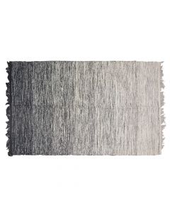 Bath mat, 95% cotton, grey, 120x180 cm
