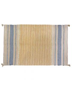 Bath mat, 95% cotton, blue, 120x180 cm