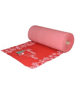 Carpet, Christmas, polyester-non-stick layer, red, 1 m