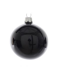 Sferë dekoruese, qelq, e zezë, Ø15 cm, 1 copë