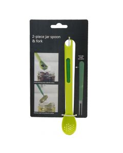Spoonful of olive drainage, polystyrene, green, 17 cm