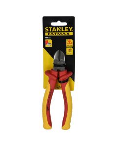 Insulated side cutter pliers, STANLEY, chrome vanadium, yellow, 175 mm