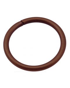 Rings for curtain rod, metallic, bronze, dia 25 mm, 8 piece