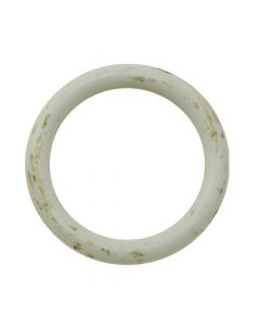 Rings for curtain rods, plastic, white, dia 30 mm