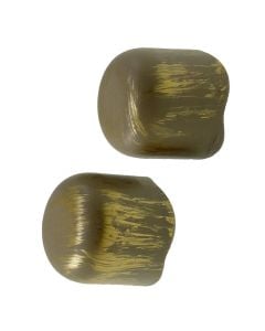 Knob for curtain rods, Tappi, metallic, grey, dia 20 mm