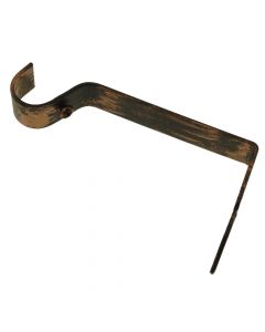 Support for curtain rods, metallic, rust, dia 20 mm