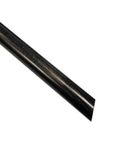 Curtain rod, metallic, black-gold, 200cm x dia 20 mm