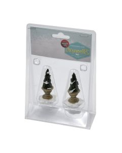 Mini peme dekoruese, qeramike, jeshile, 2 cope