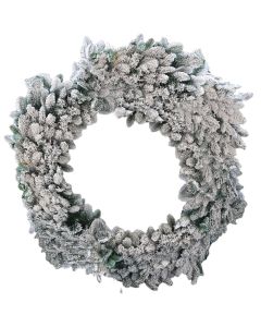 Kurore dekoruese, PVC, jeshile/e bardhe, dia 120 cm