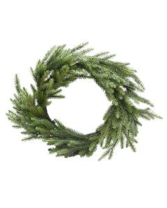 Decorative crown, PVC, green, dia 60 cm