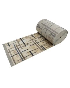 Rrugicë, heatset, Bogue, poliestër, bezhë/gri, 80 cm