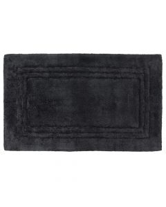 Toilet rug, cotton, black50x80