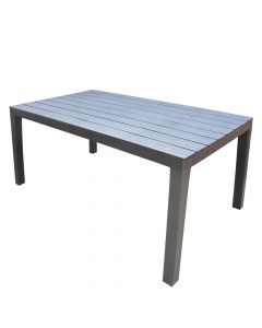 Tavoline drejtkendore SUMATRA, E zezë, Polipropilen, 138x78x72 cm