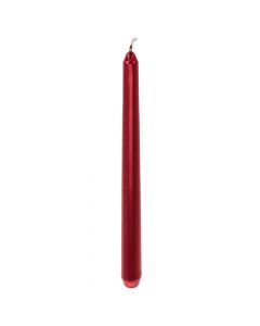 Dinner candle 2 pcs, paraffin, red, 25 cm