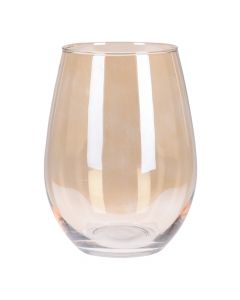 Decorative water glass, glass, assorted, 570 ml / 9.5xH12 cm