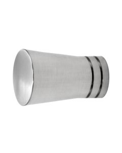 Metal finish for curtain rod, D28 mm
