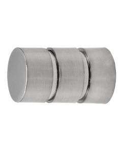 Metal finish for curtain rod, D28 mm