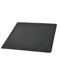 Flat slate, Size: 30x30 cm, Color: Black, Material: Stone