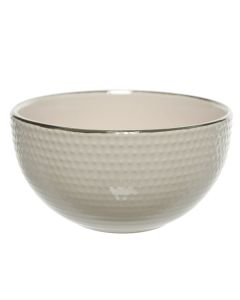 Decorative bowl, ivory, dolomite, 14 cm dia