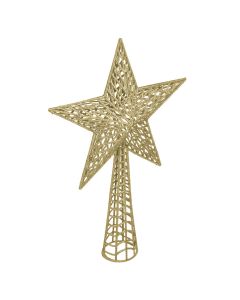 Decorative star  New Year tree gold