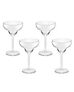 Margarita glasses, set of 4 pcs, glass, clear, h18.8 cm, 30 cl