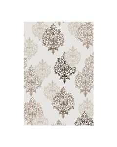 Zara carpets,  classic, heatset,  white with brown elements,  160 x 230 cm