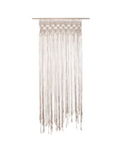 Curtains with MACRAME rings, with thread