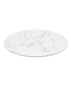 Dining plate, ceramic, white, dia.26 cm