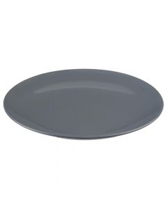Dining plate, Colorama, ceramic, grey, dia.26 cm