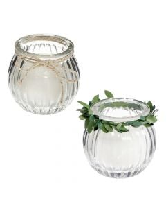 Decorative candle in glass, diff. color