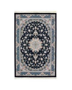 Tapet Persian, 100% akrilik, blu e errët me ngjyra të ndryshme, 200 x 300 cm