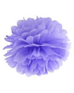 Blotting paper pompom,  25 cm, light lilac, 1 pieces