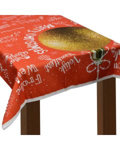 Mbulesë tavoline, Natalizia, Mastro Bianco, pambuk dhe poliestër, 135x170 cm, mikse, 1 copë