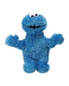 Lodër pellushi për fëmijë, Cookie Monster, Miniso, poliestër sintetike, 25 cm, blu, 1 copë