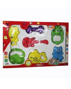 Set me lodra rrakëse për bebe, Best Toys, plastikë, 38x26x5 cm, mikse, 7 copë